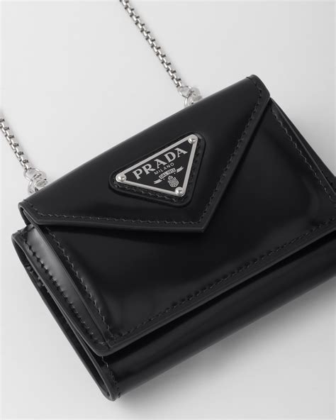 prada card case saks|Shop Prada Leather Card Holder .